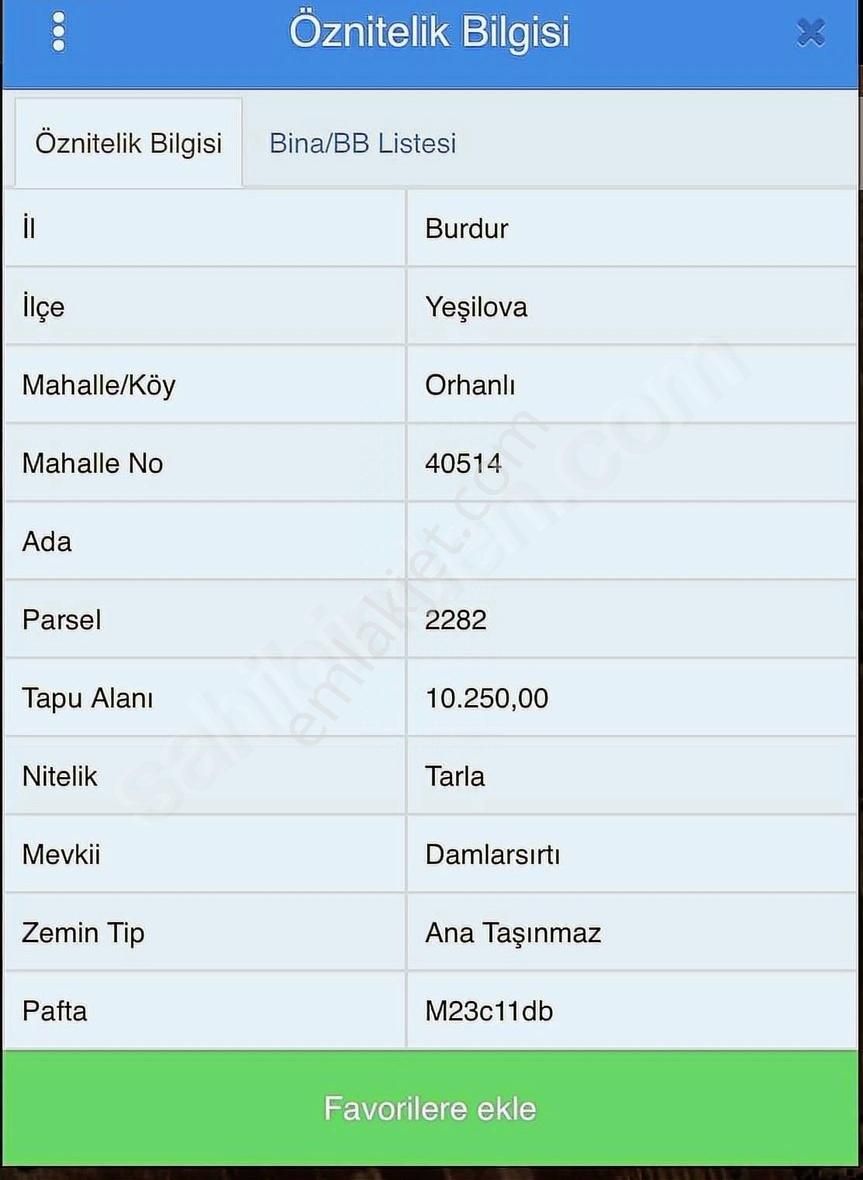 Evrim Emlak'tan Satılık Tarla