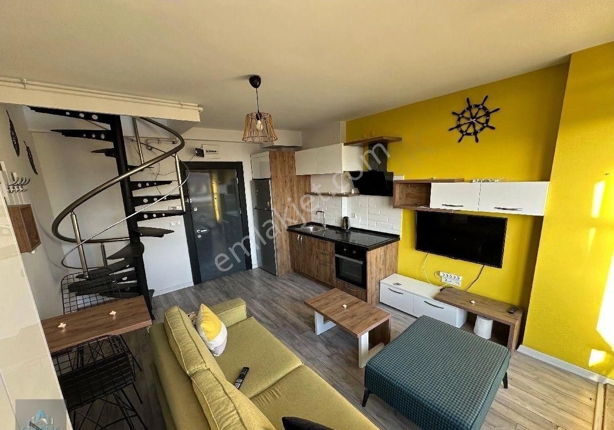 Almina'dan "vizyon Sitesinde" Full Eşyalık Kiralık 1+1 Dubleks Daire...
