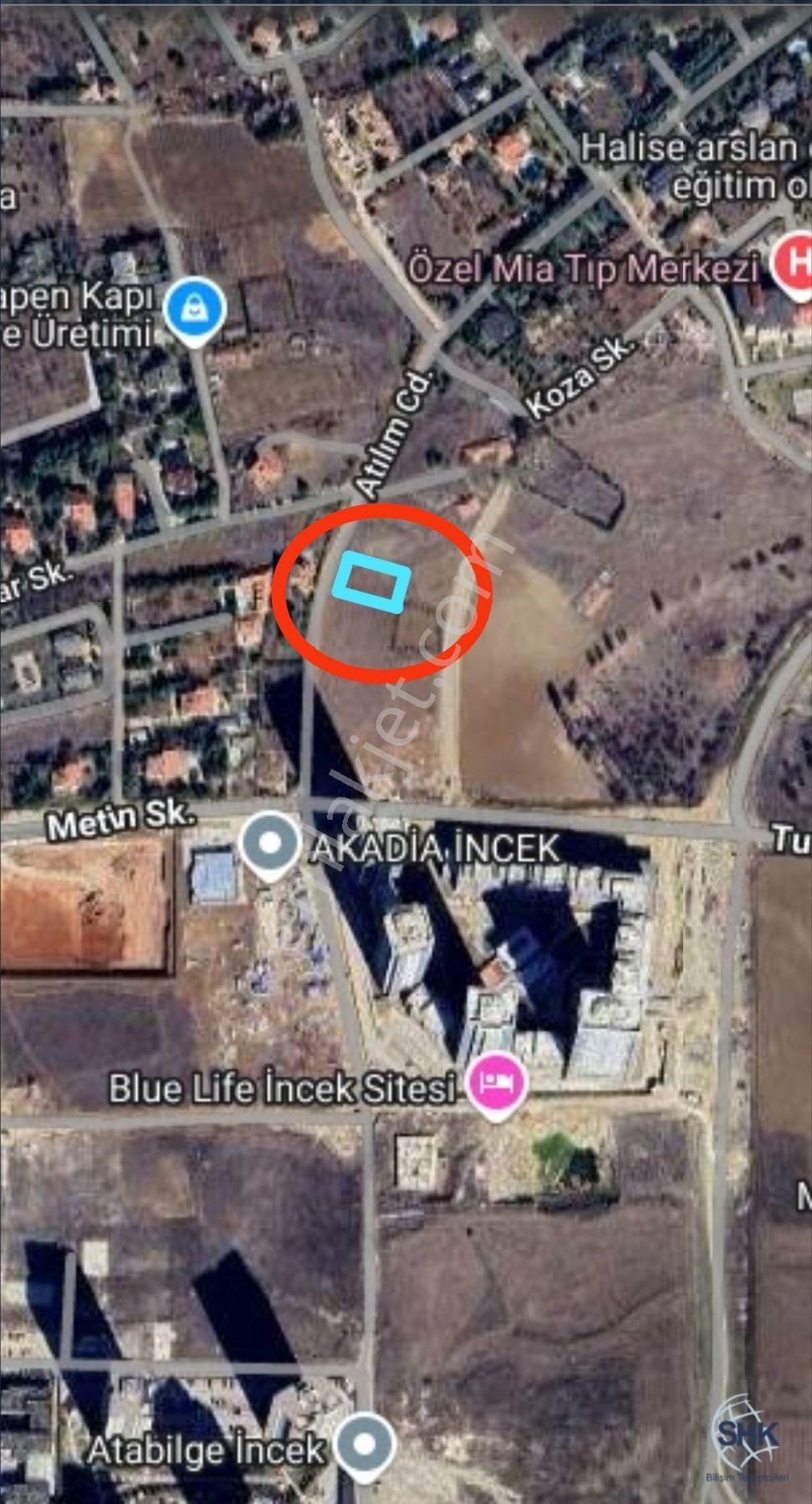 Kızılcaşar 111151 Ada 15 Parsel Satılık Tek Tapu 1.013m² Arsa