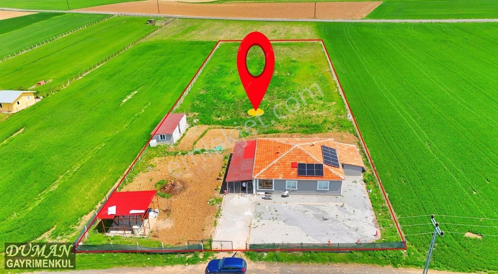 Duman Emlak'tan Ayaş Oltan'da 4992 M² Hisseli 4+1 Evli Tarla