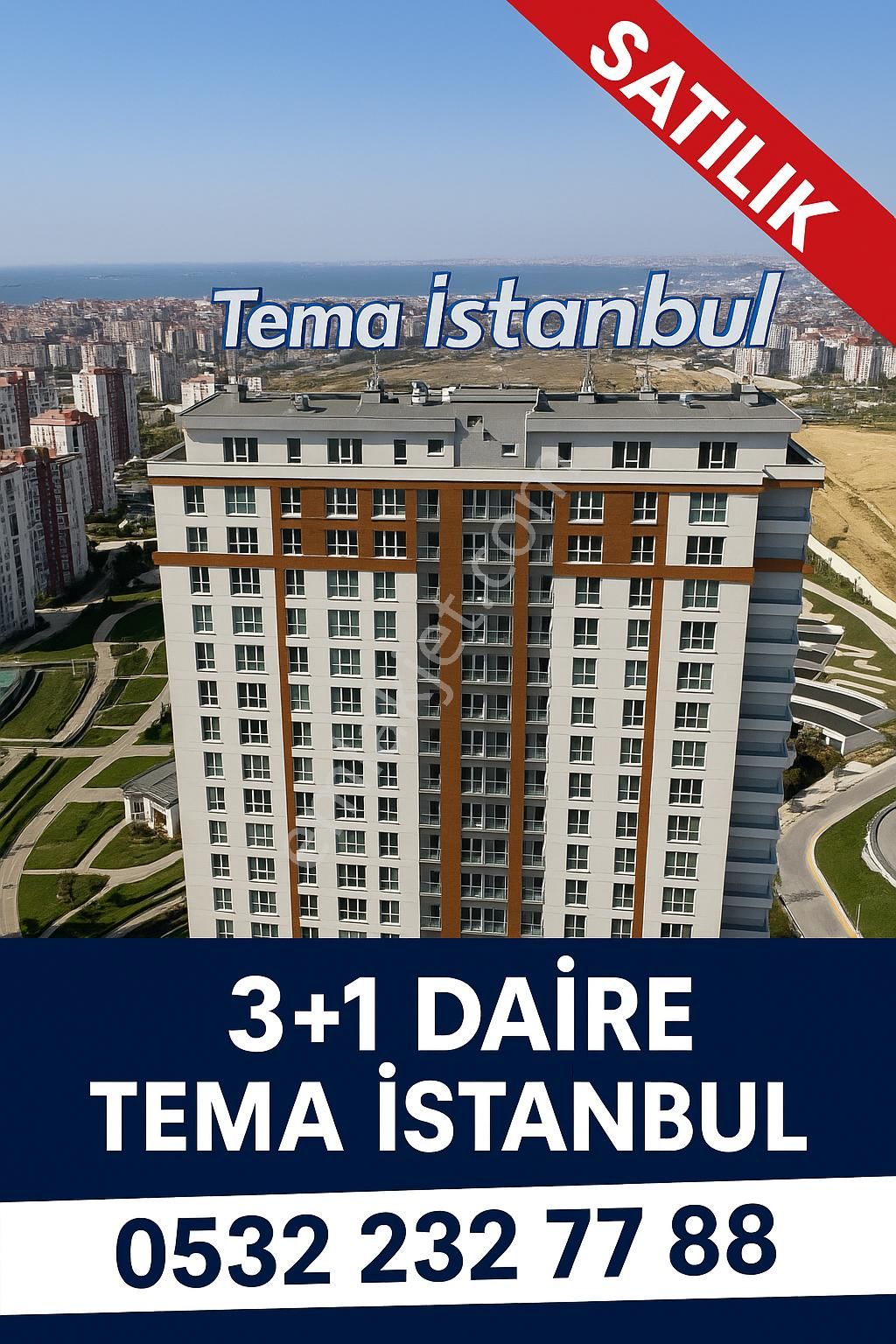 🏡 Tema İstanbul’da Kısa Bloklarda Satılık 3+1!