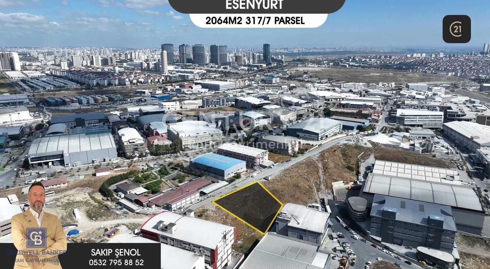 Esenyurt Çakmaklı Kıraç Sanayi Arsası 2064 M2 Kot Avantajlı