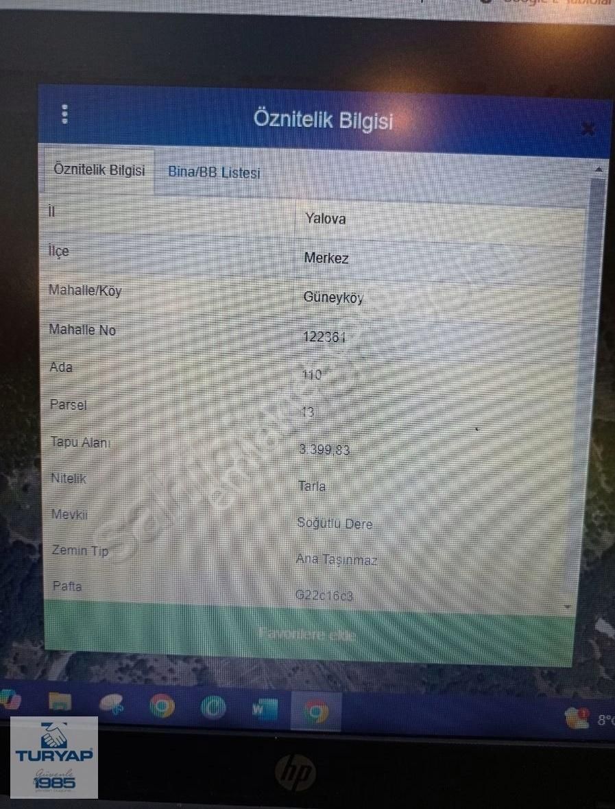 Turyap Hikmet'ten Satılık Arsa