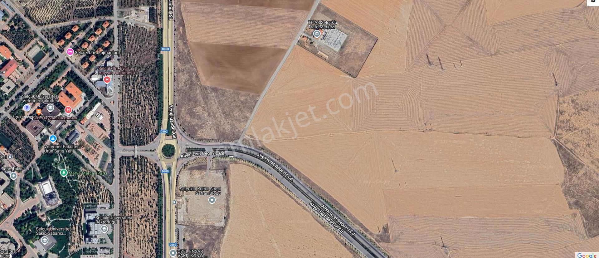Selçuklu Aşağıpınarbaşı Mah.selçuk Üniversitesi Karşısı 1.konut Öngörü Alanı Satılık 3100 M2 Tarla
