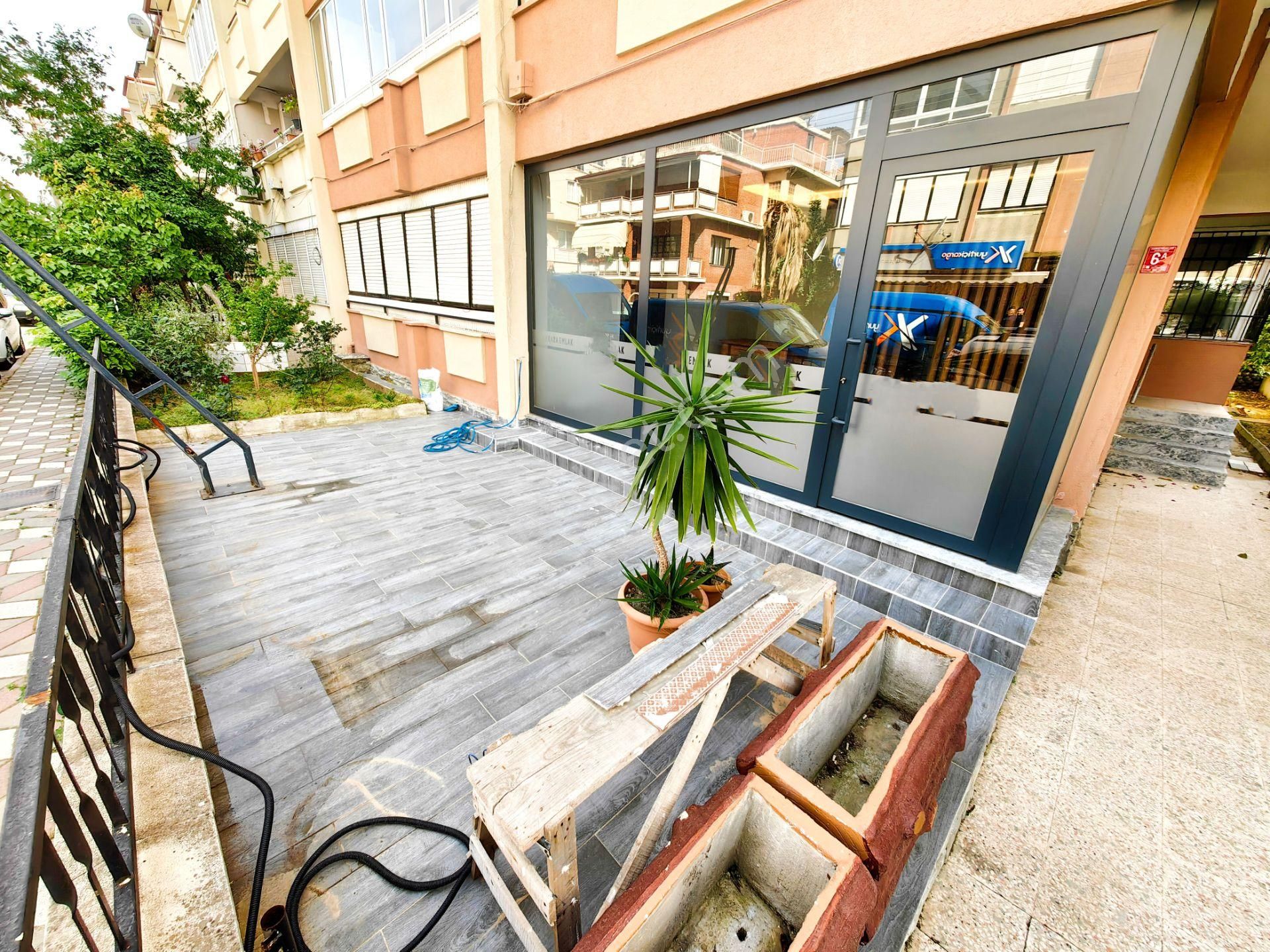 🛑🛑aktif'ten Akçay'da Ön Cephe Bahçe Kullanımlı Masrafsız 1+0 Geniş Kiralık Dükkan