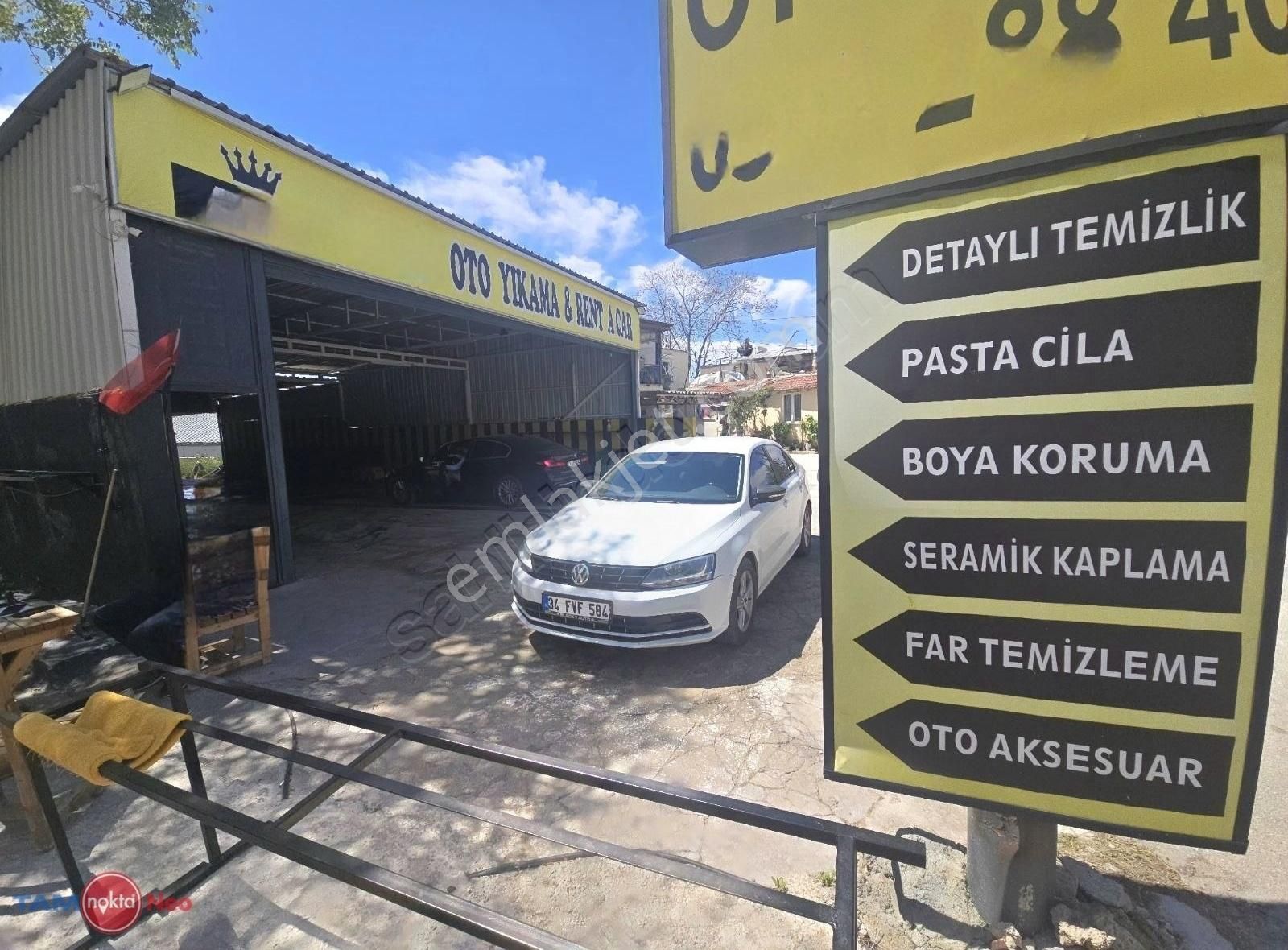 Muhteşem Lokasyon Oto Yıkama Ve Detaylı Uygulama Bakım Merkezi