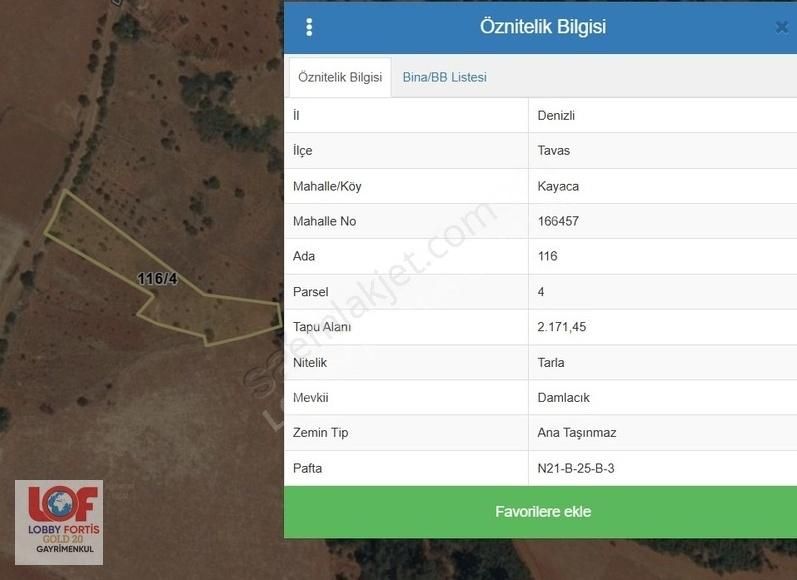 Lobby Fortis'ten Tavas Kayaca'da 2.171 M2 Satılık Hobi Bahçesi - Görsel 10