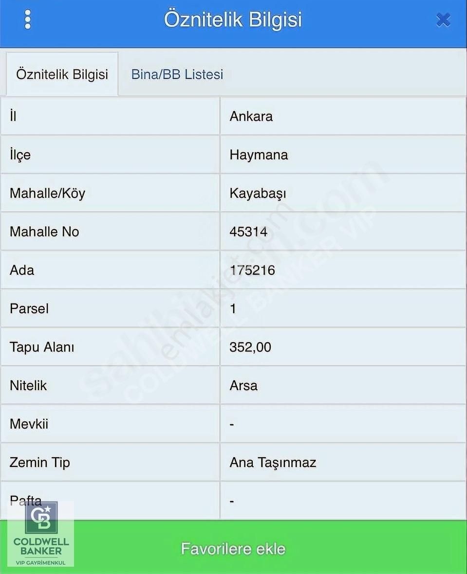 Haymana Merkez Kayabaşı'nda Tek Tapu Villa Arsası