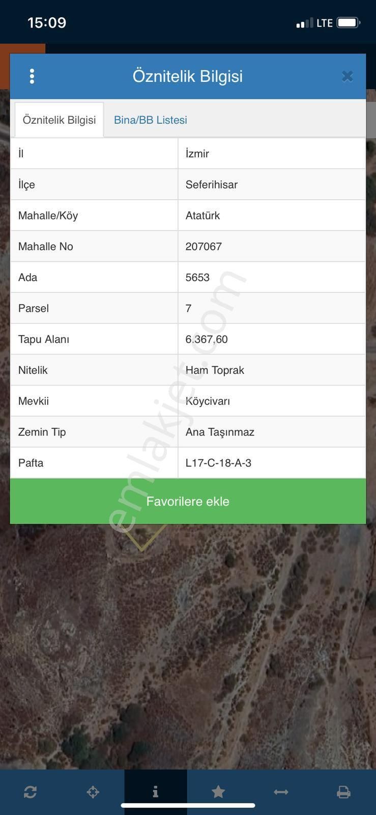 Burax Emlaktan Seferihisarda Tek Tapu 6367 M Kare Ham Toprak Arazi - Görsel 5