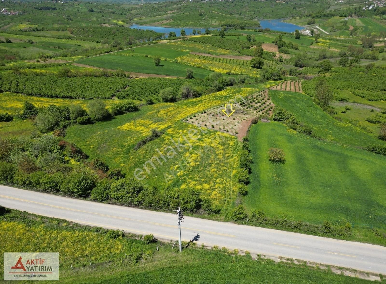 Hediyeli Mahallesi Göl Manzaralı 1748 M2 %5 İmar Fındıklık - Görsel 20