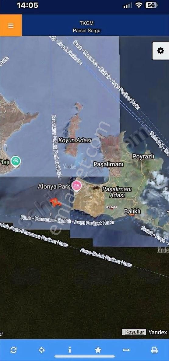 Dialog Piramitden Erdek Paşalimanında Satılık Tarsa