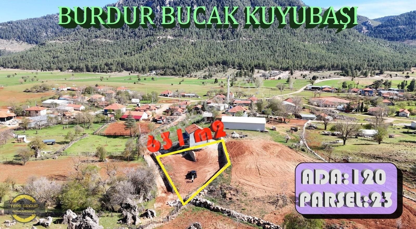 Burdur Bucak Kuyubaşında 2 Kat İmarlı Satılık Arsa