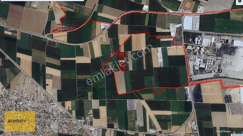 Konya Çumra - Şeker Fabrikası Karşısında Satılık 35,764 M2 Tarla