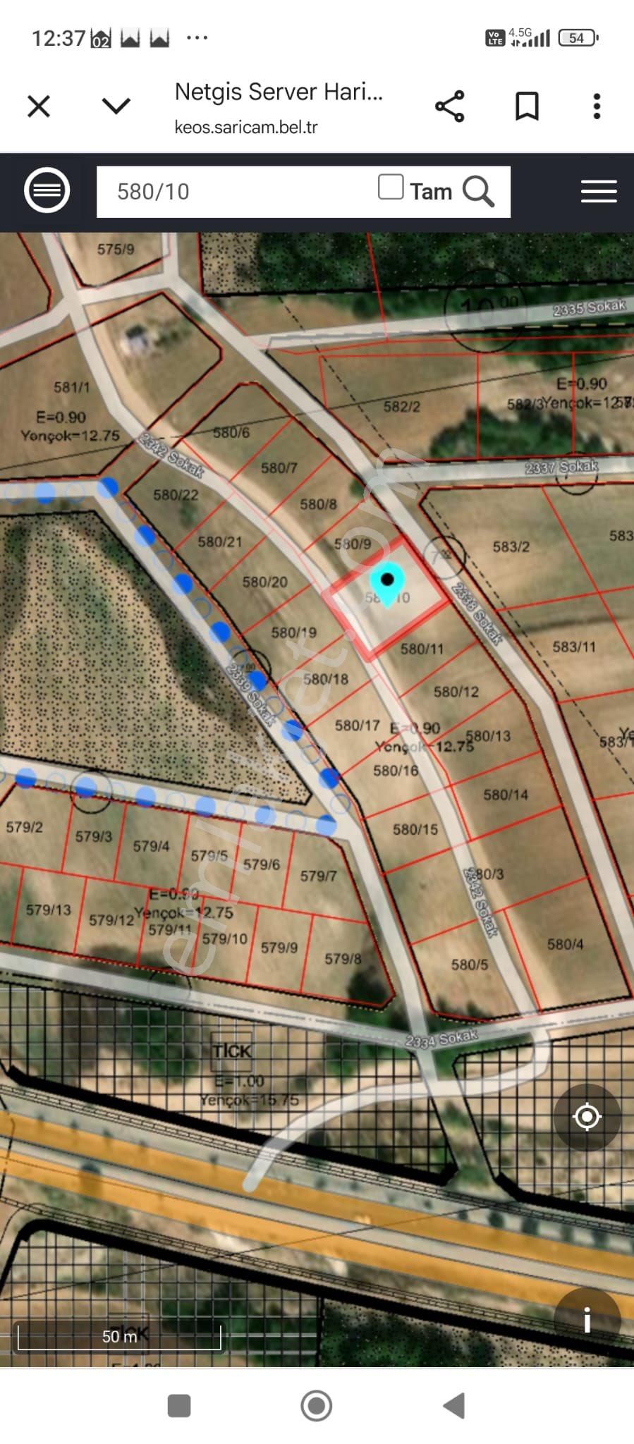 Boynuyoğun‘da Dört Katı İmarlı 0.90 Yoğunluklu Tek Tapu Satılık Arsa - Görsel 4