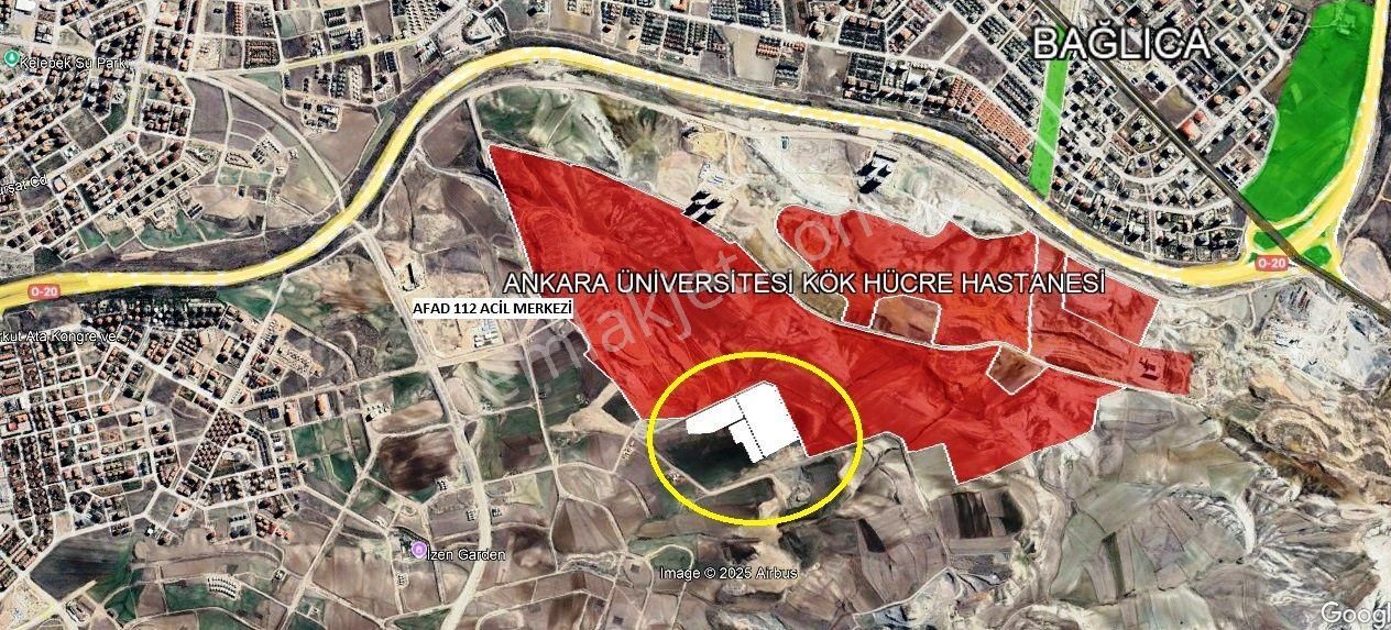 Ankara Üniversite Arazisine Sınır 709 M2 İmarlı Arsa