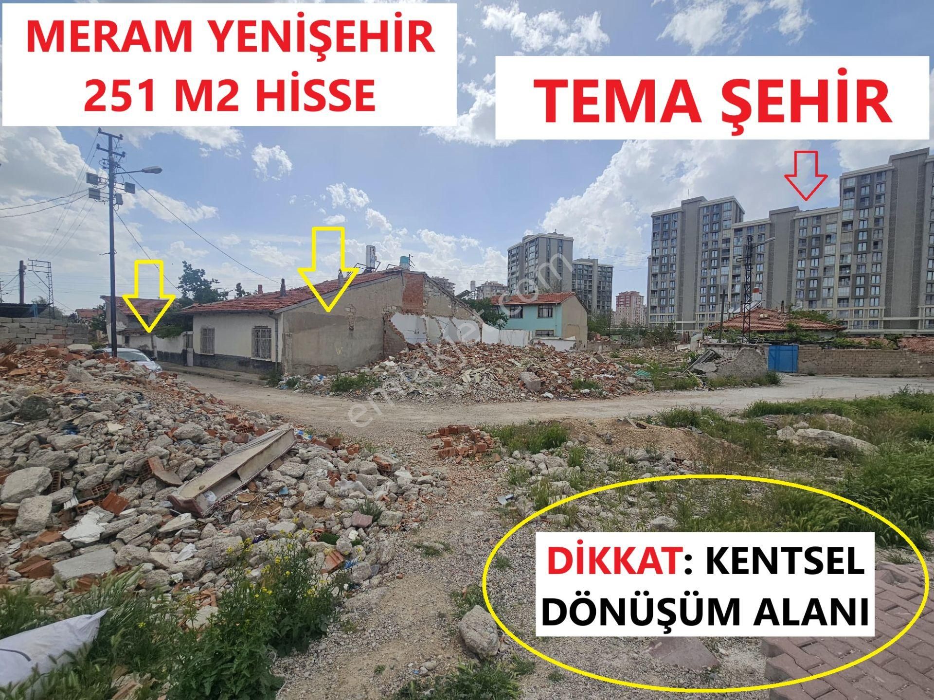 Meram Yenişehir'de 251 M2 Arsa Kentsel Dönüşüm Alanı İçerisinde