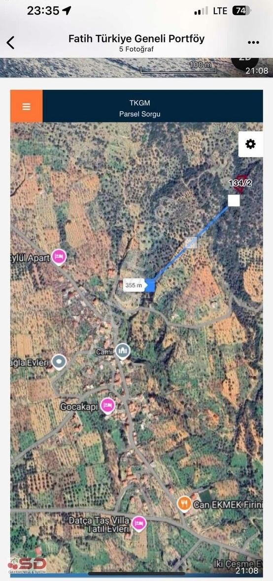 Cumalıda Kupon 934 M2 Zenlik Resmi Yolu Var Evlere 350 Mt