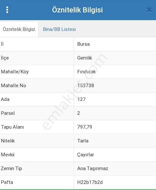 Gemlik Fındıcak'ta Dere Kenarı 800m2 50 M2 Si İmarlı Tarla - Görsel 11