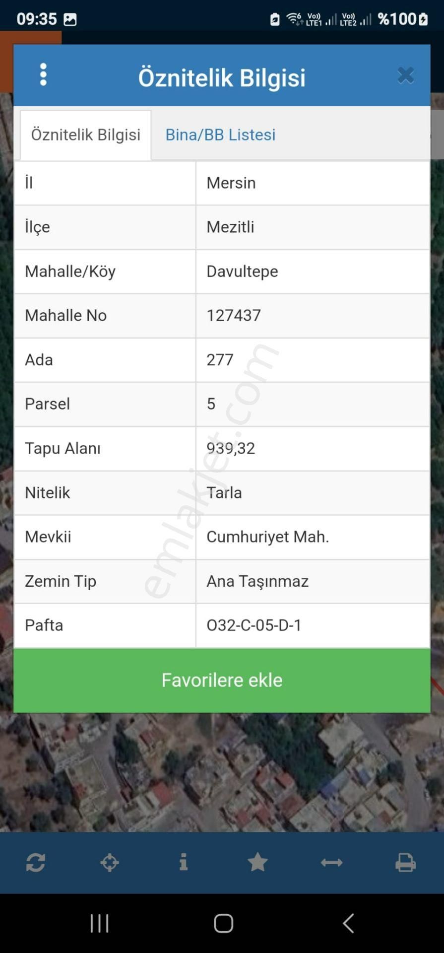 Hcl'den Davultepe Mahallesi 939 Metre Villa İmarlı Satılık Arsa
