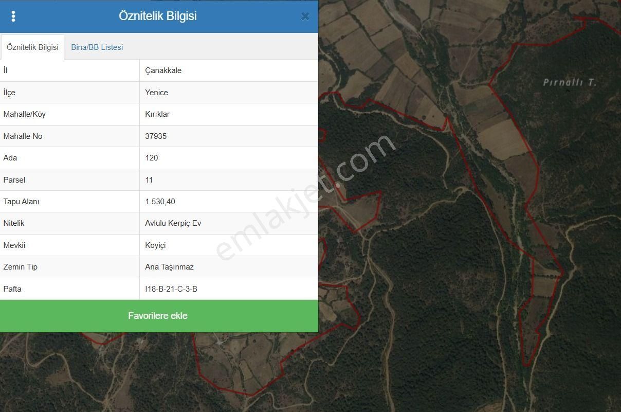 Pr Projeden Çanakkale Yenice Kırıklar Köyünde Kaz Dağları Arsa - Görsel 6