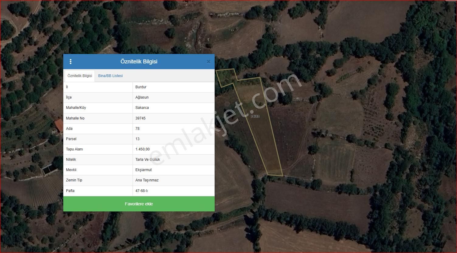 Asya Emlak Tan Ağlasun Sakarca Mah De Satılık 3 Adet Fırsat Tarla