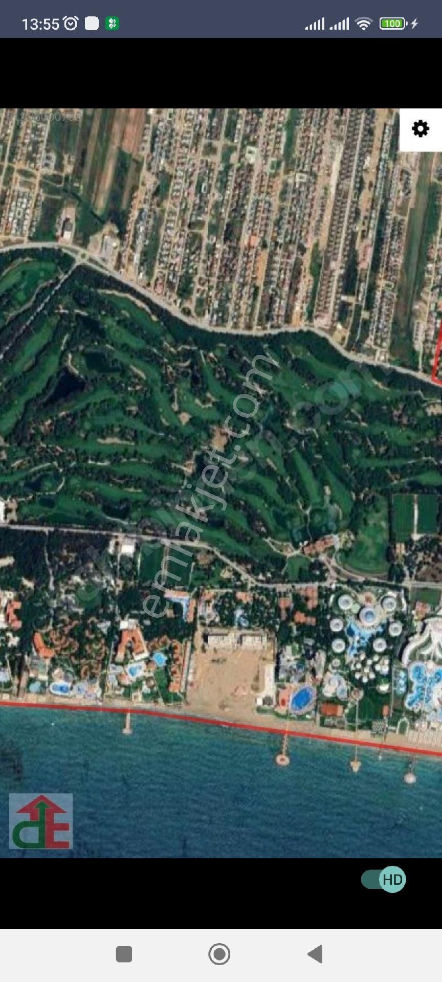 Belek-kadriye Arasi Denize Yakın Turizm Yoluna Cephe Satılık Arsalar