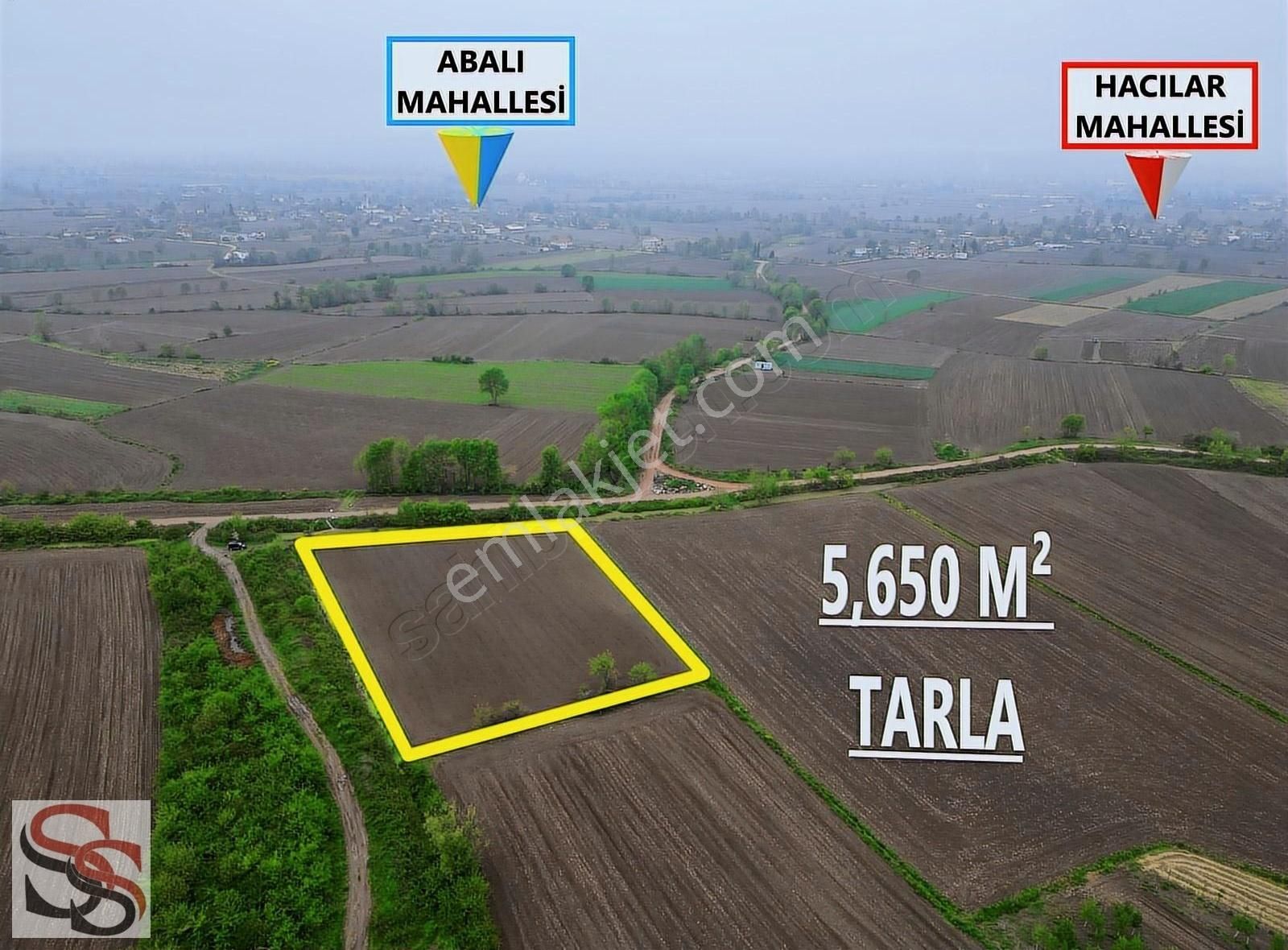 Adapazarı Abalı'da 5,650 M² Çiftlik Yapımına Uygun Tarla