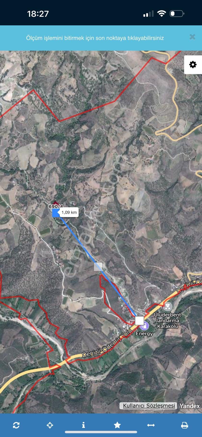 Uluderbent Mah. Satılık Cevizlik Zeytinlik