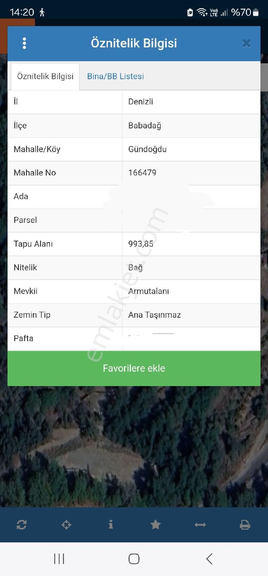 Babadag Gundogdu Satilik Hobi Bahcesi