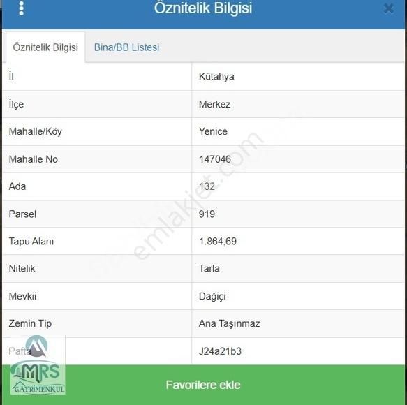 Mrs'den Yenice'de Satılık 8 Adet Hobi Bahçeleri