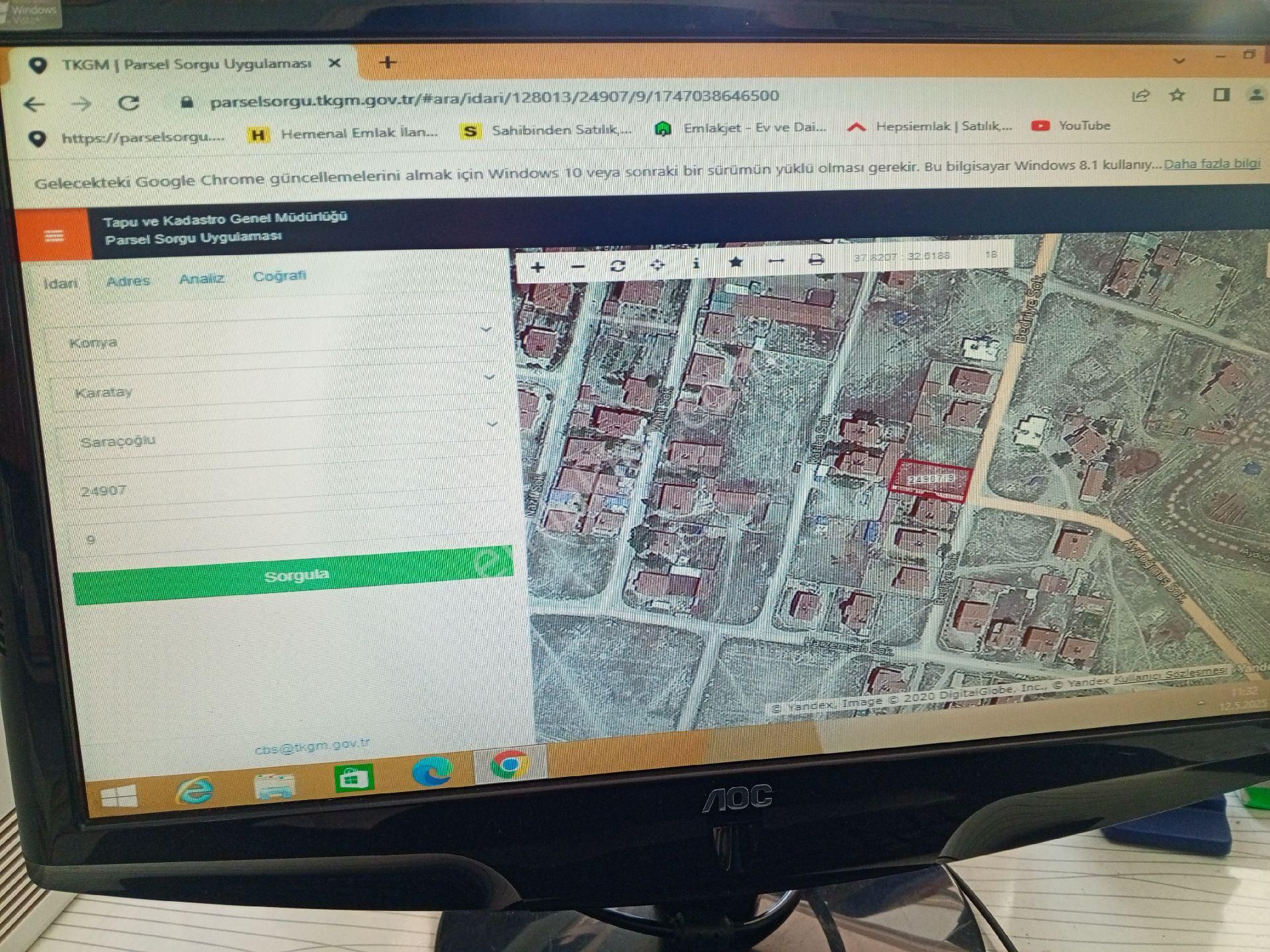 Konya Karatay Saracoglu Mah. 500 M2 2 Kkata Imarlı Satılık Arsa