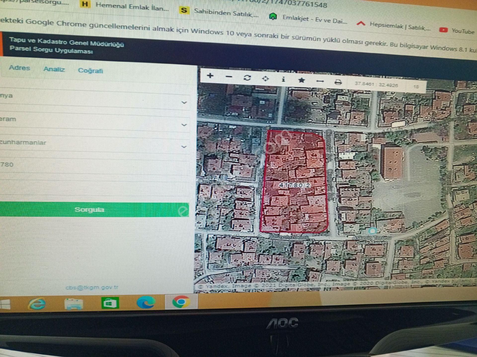 Konya Meram Uzunharanlar Mah.kensel Dönüşüme Girmiş 8 Kata İmarlı 218 M2 Satılık Hisse