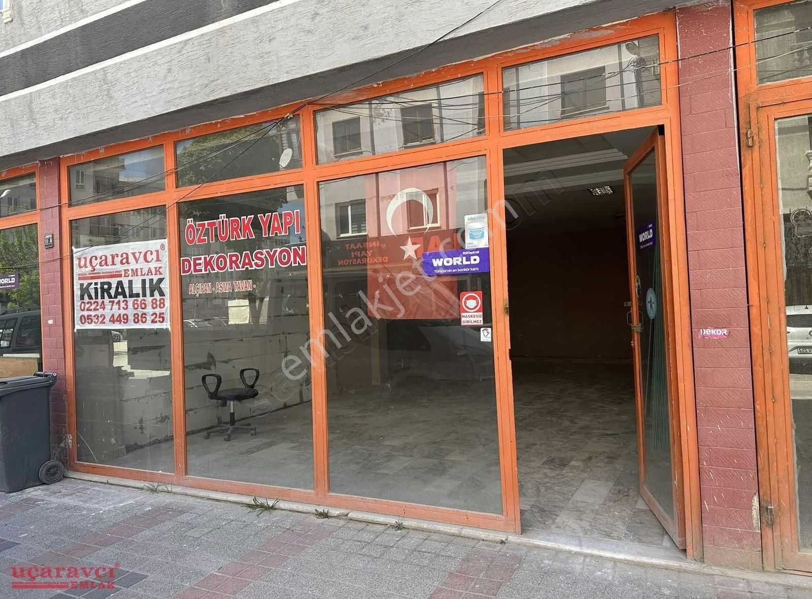 Uçaravcı'dan İnegöl Avm Yakını Vahit Sokakta Kiralık Dükkan