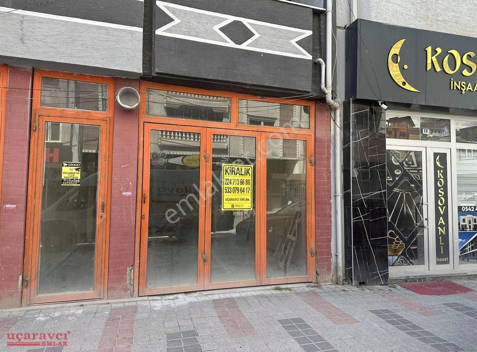 Uçaravcı'dan İnegöl Avm Yakını Vahit Sk'ta Kiralık 35 M² İşyeri