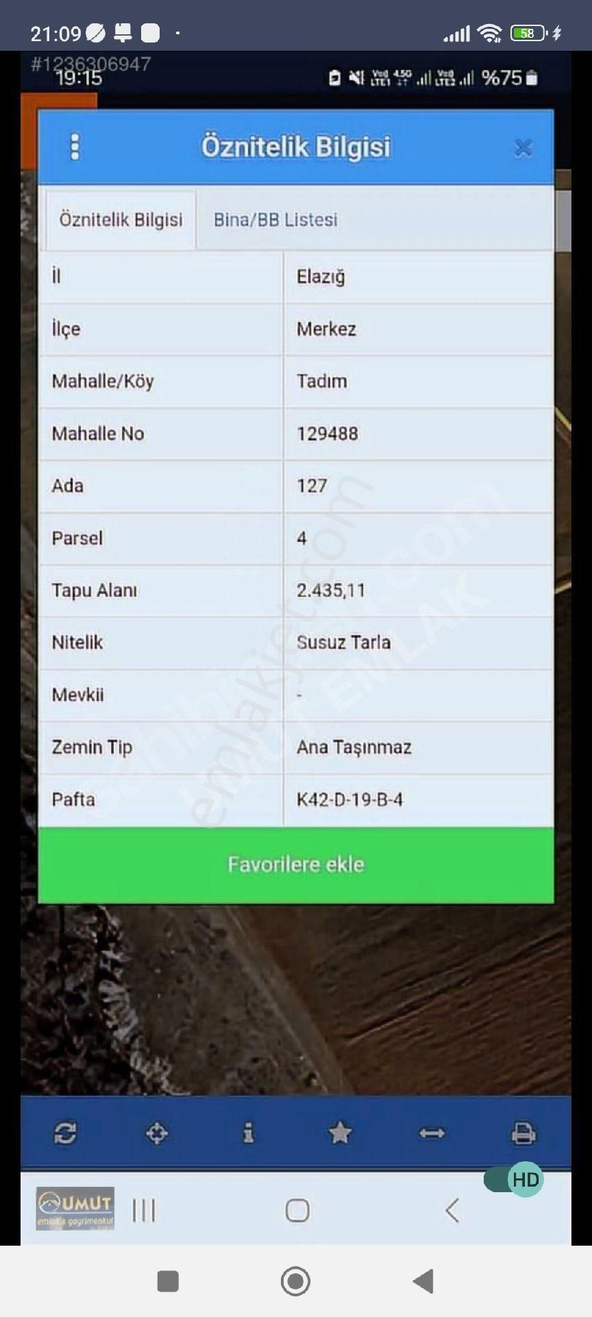 İpek Emlak'tan Tadımda Satılık Uygun Tarla