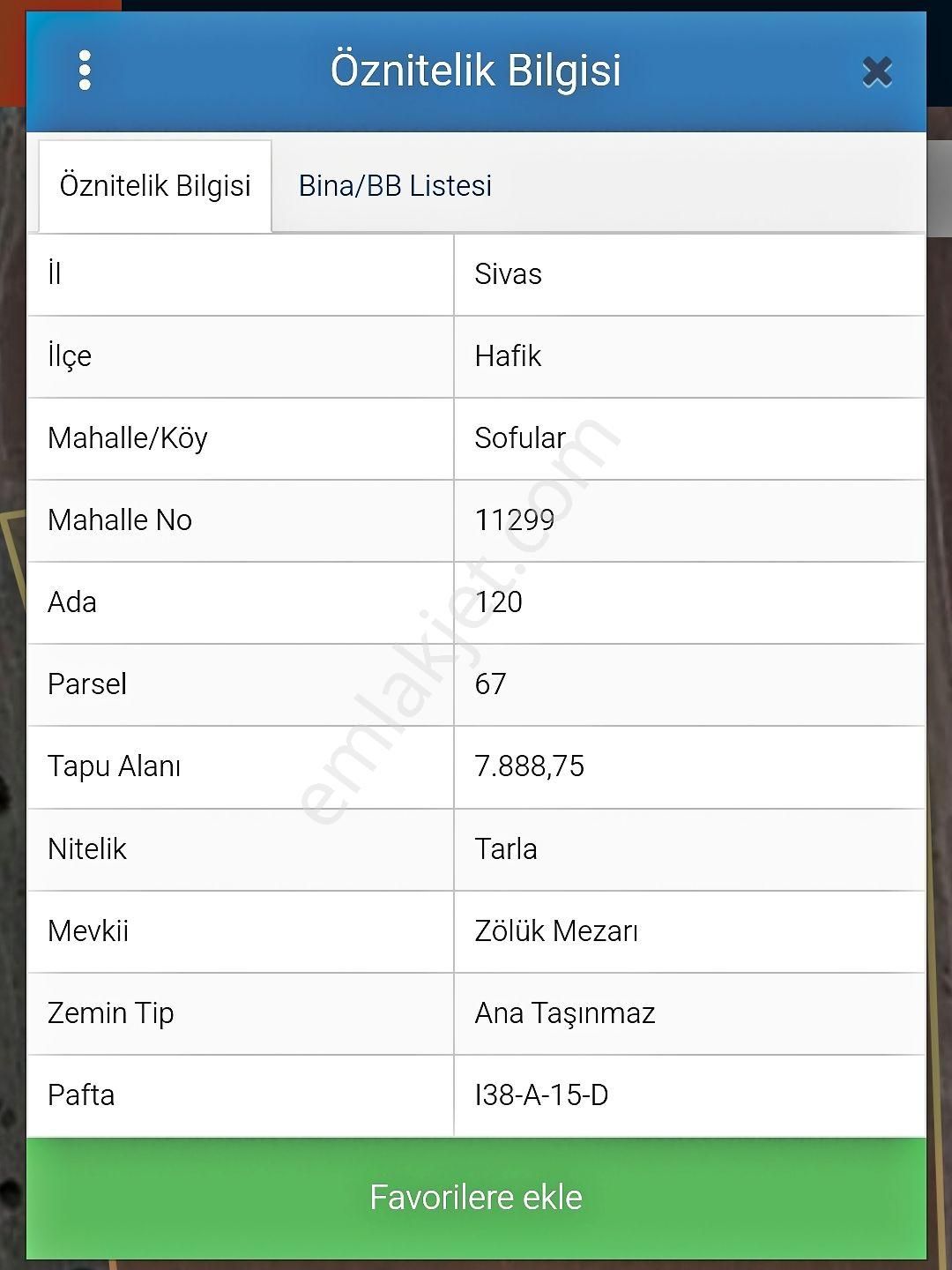 Karahan Emlak'tan Hafik - Sofular Köyünde 7.888 M² Satılık Tarla