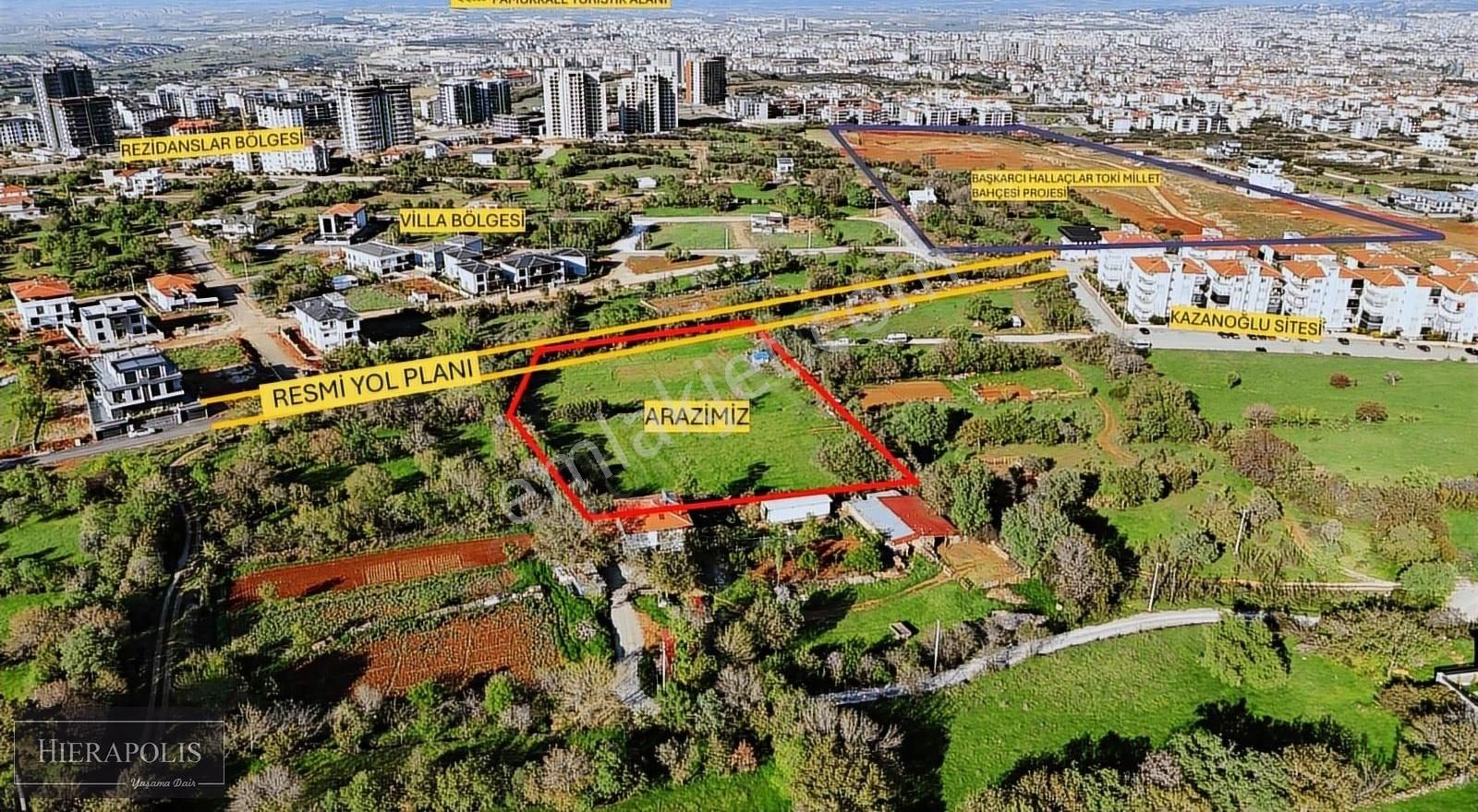 Denizli Başkarcı'da Emsalsiz Konumda İmara Yakın Satılık Arazi