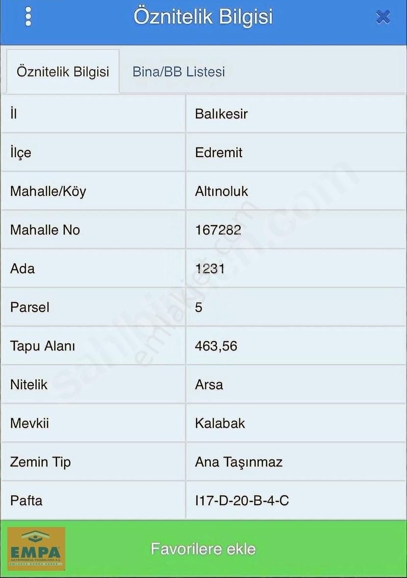 Empa Gayrimenkul'den Full Deniz Manzaralı Yatırımlık Arsa !!!