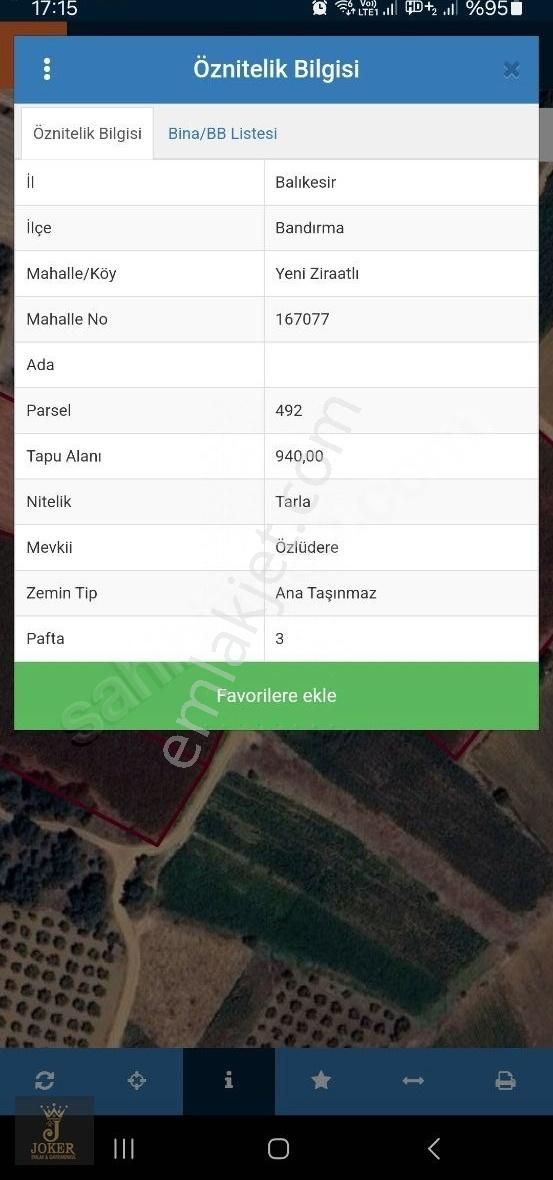 Bandırma Yeni Ziraatlı Köyü Satılık Cevizlik ( 8 Yaş )