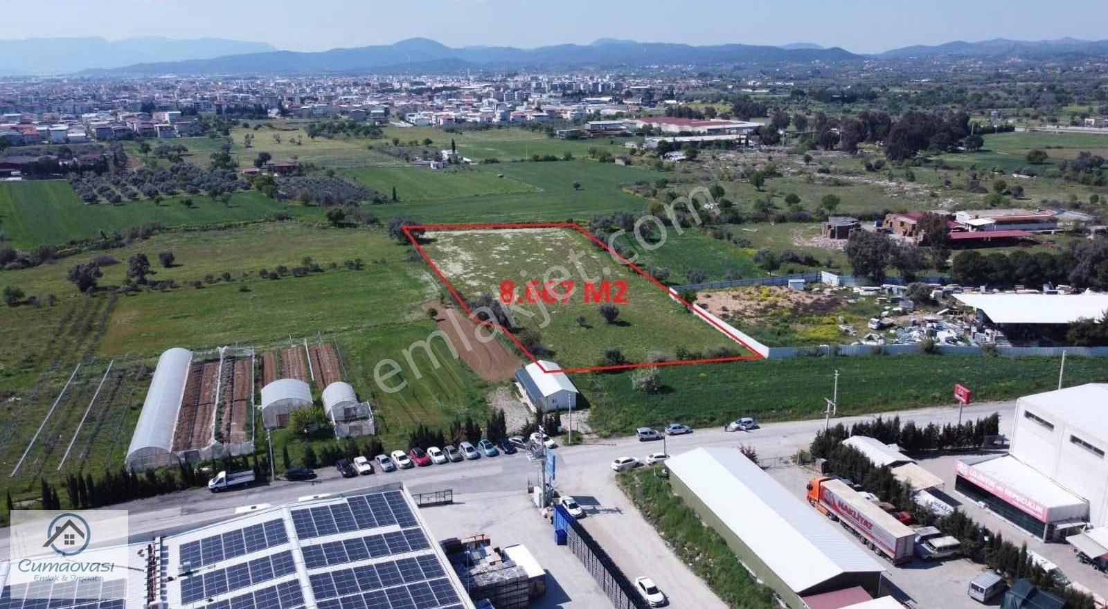Cumaovası Emlak'tan Satılık Menderes Depolar Mevki 8667m2