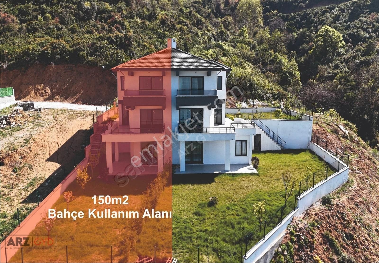 Arz Gyd - Eşsiz Panoramik Deniz Manzaralı Müstakil Bahçeli 3+2