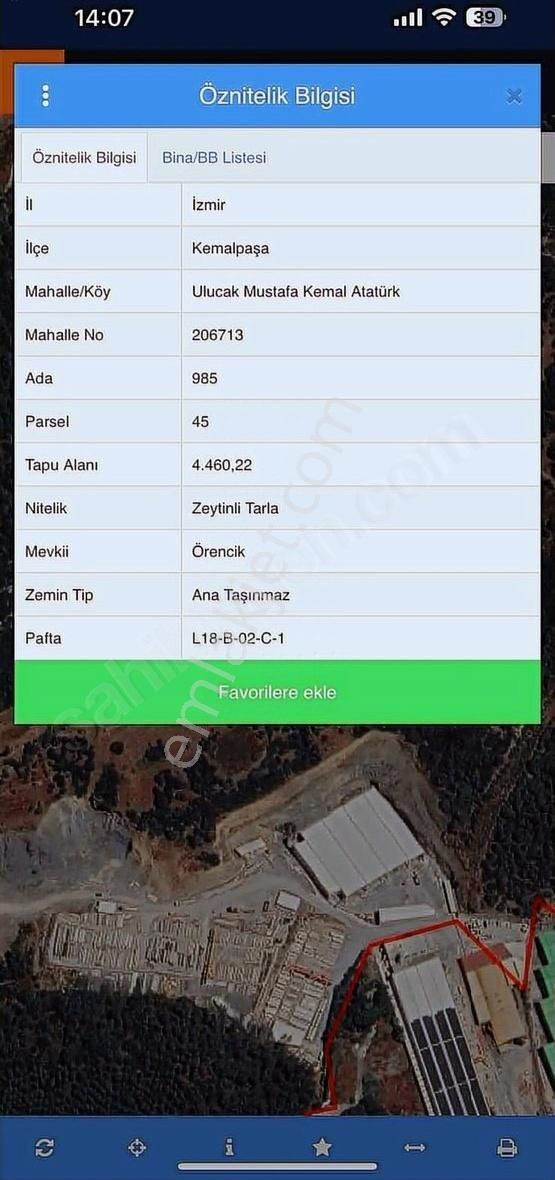 İzmir İstanbul Otoyolu Yakını Satılık 4.460 M2 Tarla