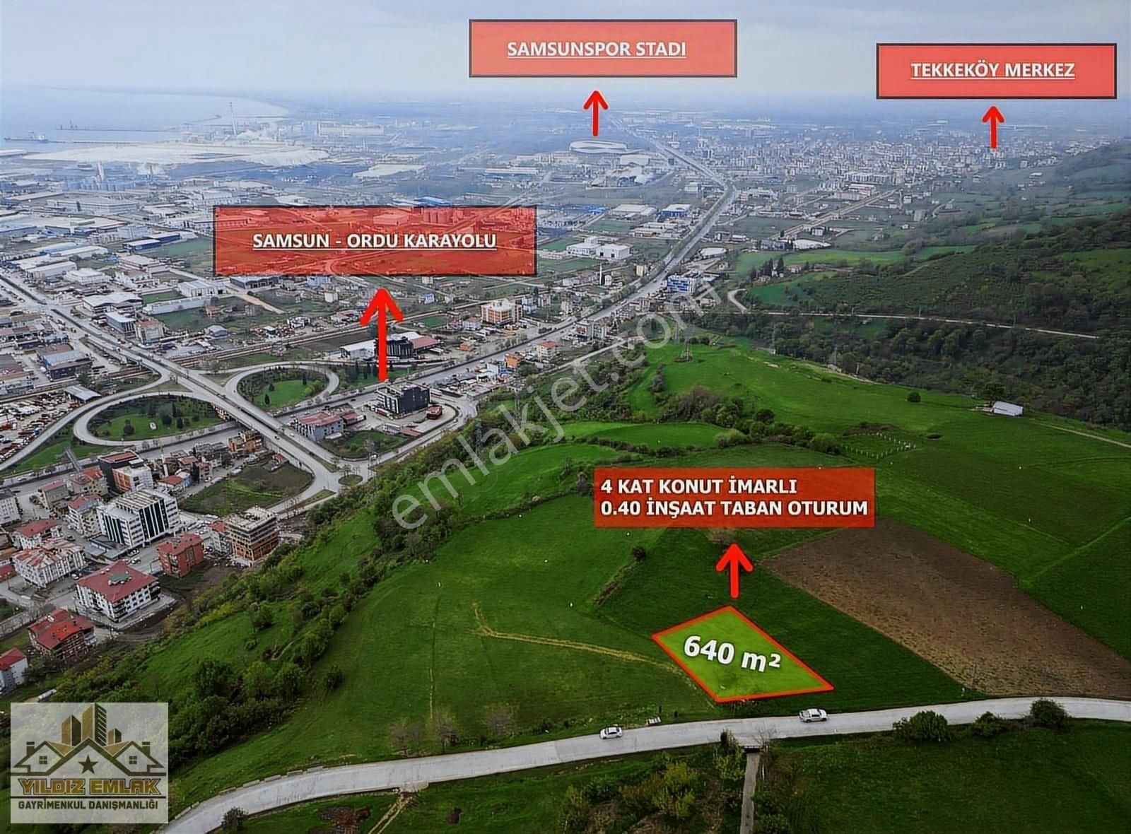 Yıldız Emlak'tan 4 Kat İmarlı Full Deniz Manzaralı Satılık Arsa.