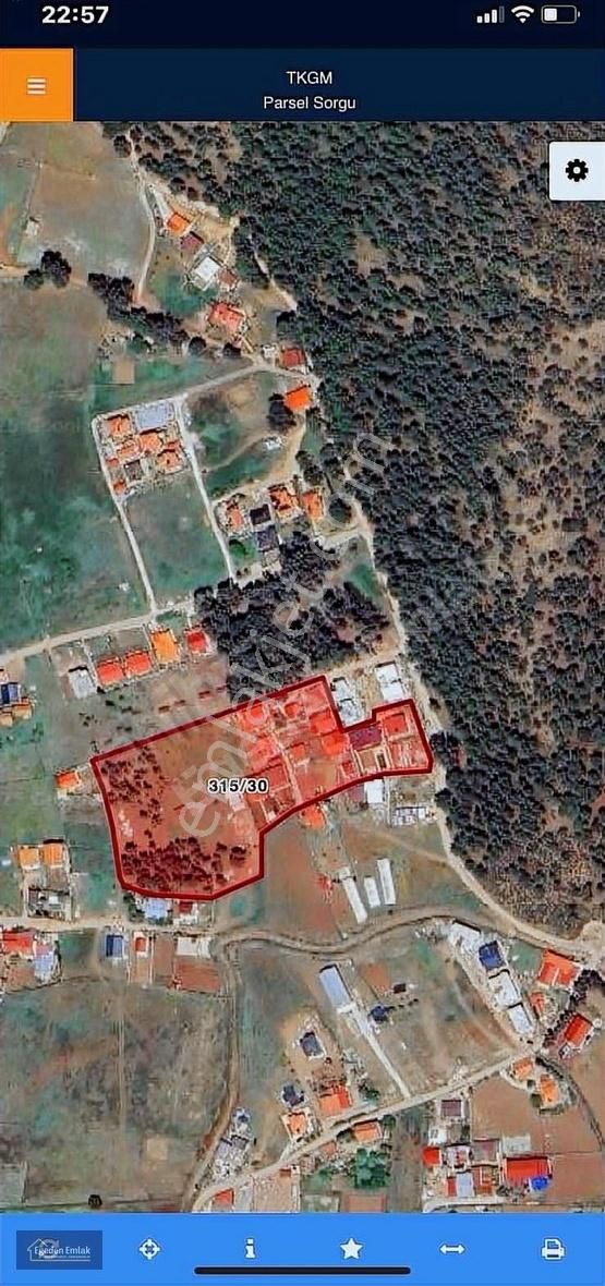 Egeden Emlak Marmaris Değirmenyanın Da Satılık 500 M2 Tarla