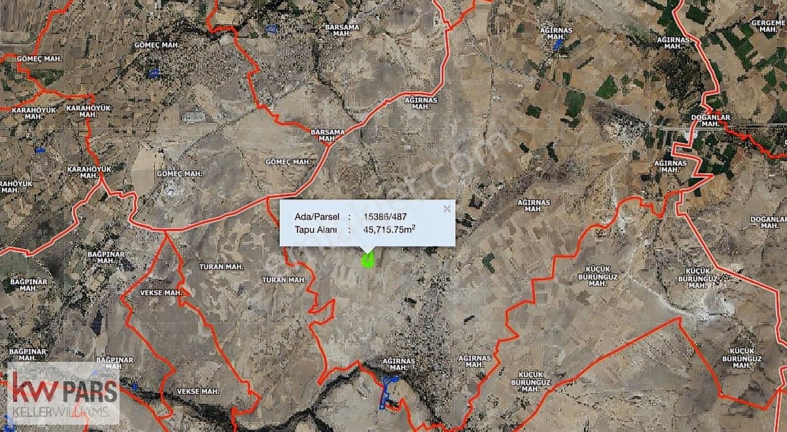 Ata Team| Satılık Ağırnas'ta 45.715 M2 Tek Tapu Tarla