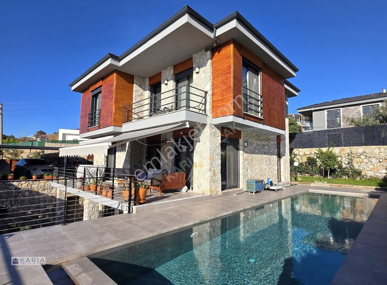 Marmaris Söğüt'ün En Donanımlı Eşsiz Lüks Deniz Manzaralı Villa