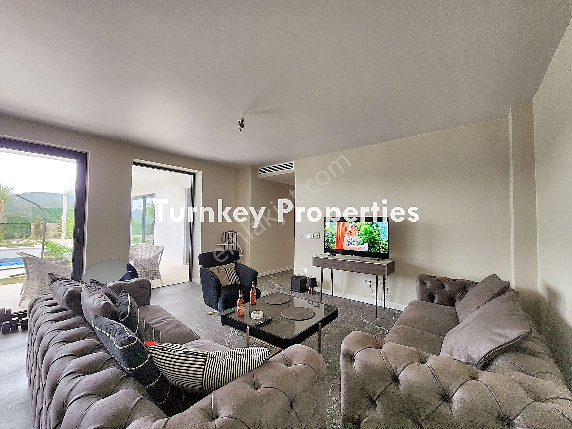 Bodrum Kızılağaçta Özel Havuzlu, Geniş Bahçeli Satılık Tek Katlı - Görsel 12