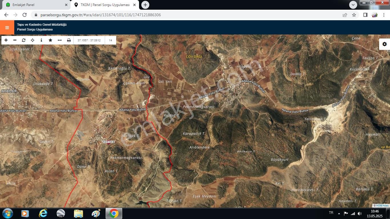 Satlık Cevizlik Yatırımlık Bayatlıda 5948 M2 Arazi Resmi Yol Cepheli Ana Yola Yakın