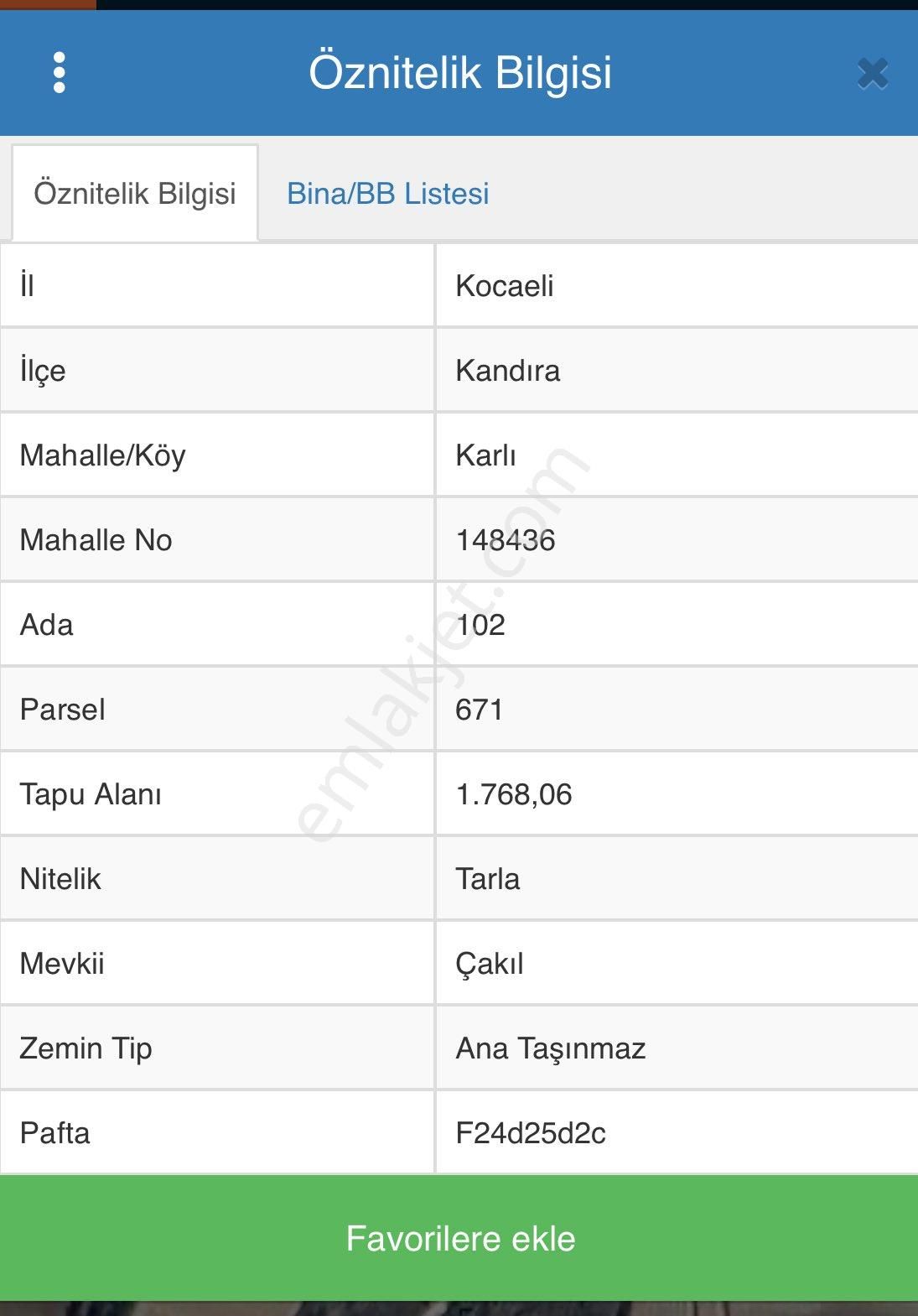 Satılık Tarla - Kandıra Karlı Köyü’nde Yatırım Fırsatı!