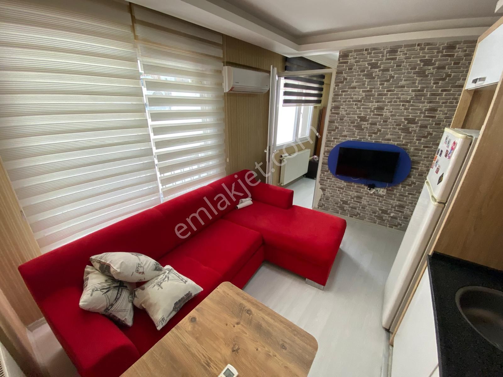 Safir'den Doğal Gazlı + Klimalı Full Eşyalı 1+1 Daire